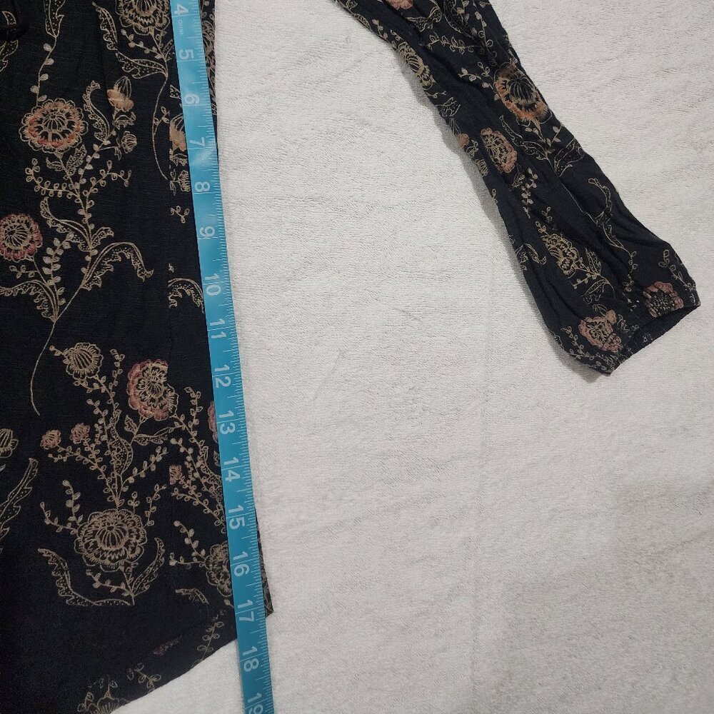 COPY - Women's Peasant Boho Fairycore US8 UK12* Cotton Fat Face Paisley Long Sl… - Picture 6 of 8